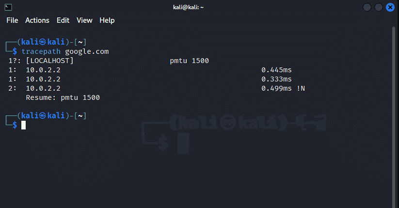Linux Networking Commands trace path