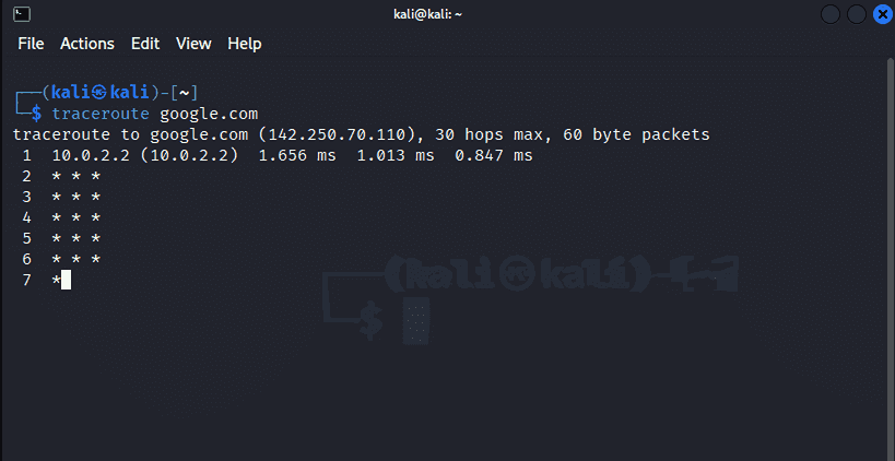 Linux Networking Commands traceroute
