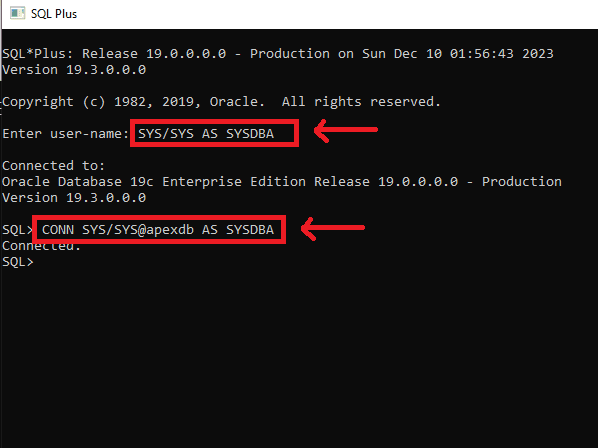 Oracle Apex Database Installation and Configuration