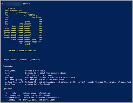 List of supported commands